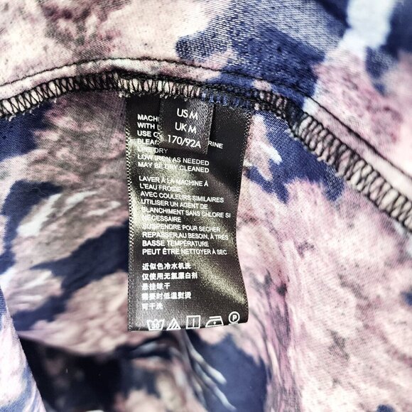 Urban Outfitters Floral Puff Sleeve Dress M Polyester Babydoll Whimsygoth Velvet - Picture 7 of 8